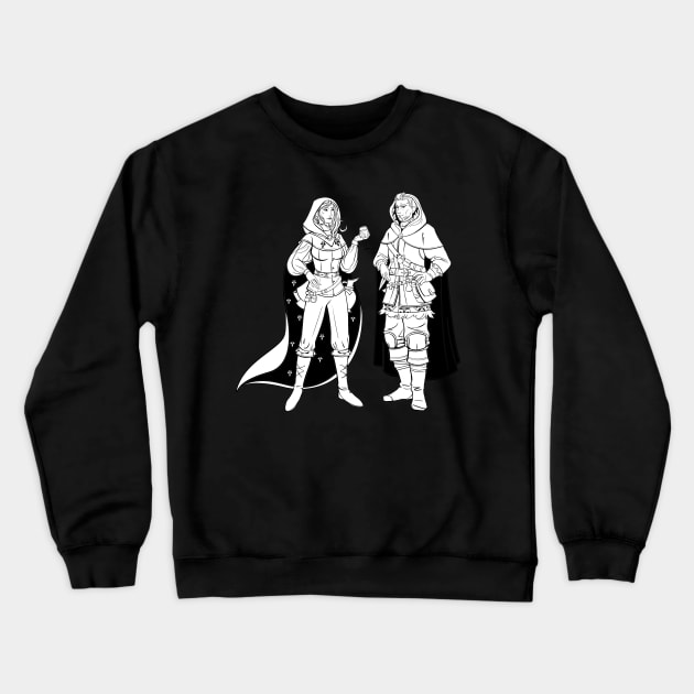 rogue and priest DnD Crewneck Sweatshirt by Housepainter